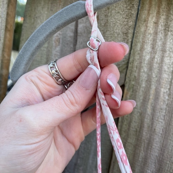 PRINCESS POLLY Y2K IVY HOLLOW RUCHED MINI DRESS WHITE/PINK - Picture 10 of 13